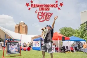 Performance Dogs of Ohio - Trick, Stunt, Disc, Frisbee, & Agility Canine entertainment show specializing in halftime, fairs, festivals and education.