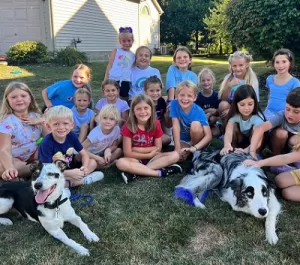 Performance Dogs of Ohio Children Birthday Party Team - Unique Birthday party experience with canines